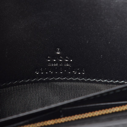 Gucci Guccissima Signature Bowy Chain Wallet Black 6 of 9