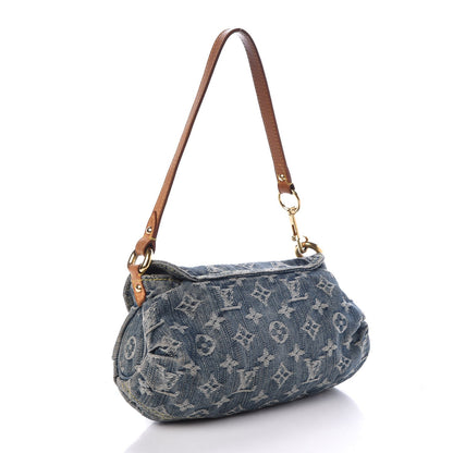 Louis Vuitton Monogram Denim Mini Pleaty Blue 3 of 10
