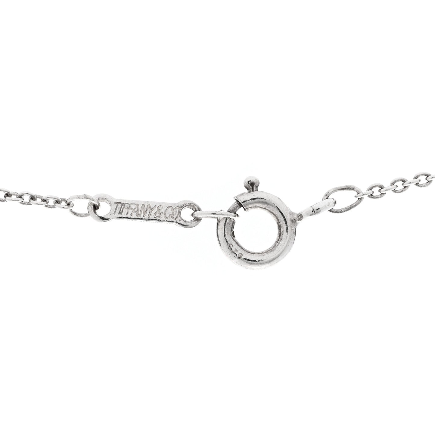 Sterling Silver 11mm Elsa Peretti Bean Pendant Necklace