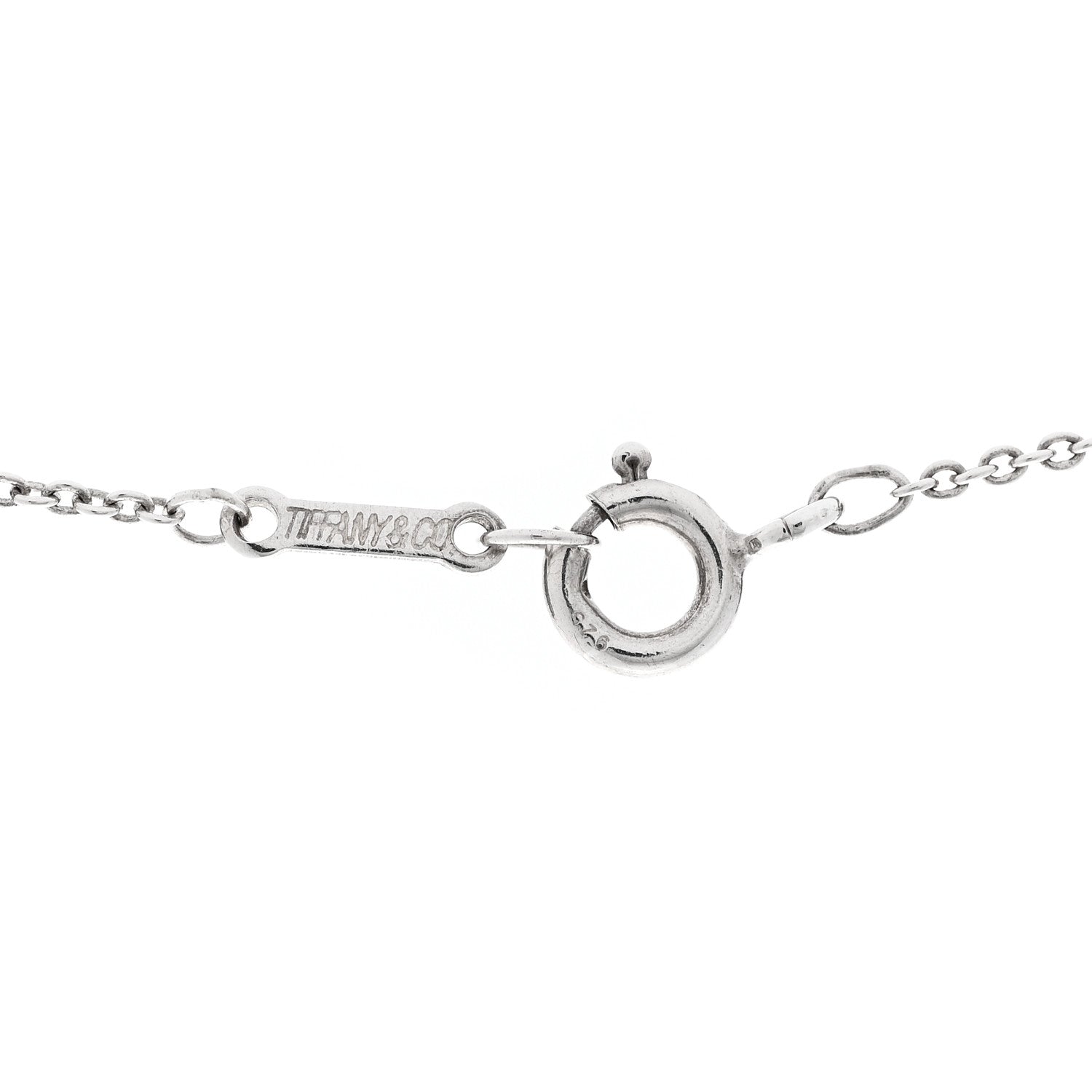 Tiffany Sterling Silver 11mm Elsa Peretti Bean Pendant Necklace 4 of 6