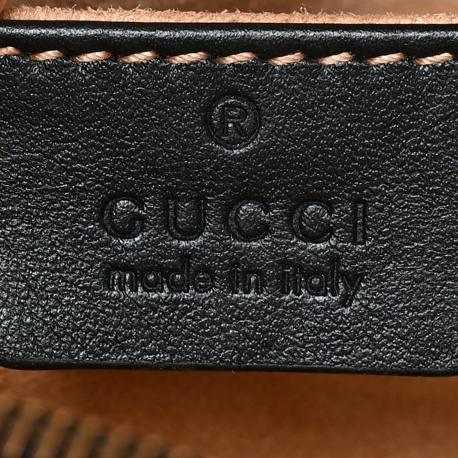Gucci Calfskin Matelasse Mini GG Marmont Chain Shoulder Bag Black 6 of 9