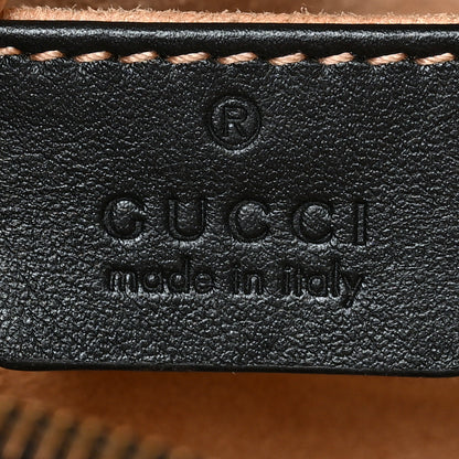 Gucci Calfskin Matelasse Mini GG Marmont Chain Shoulder Bag Black 6 of 9