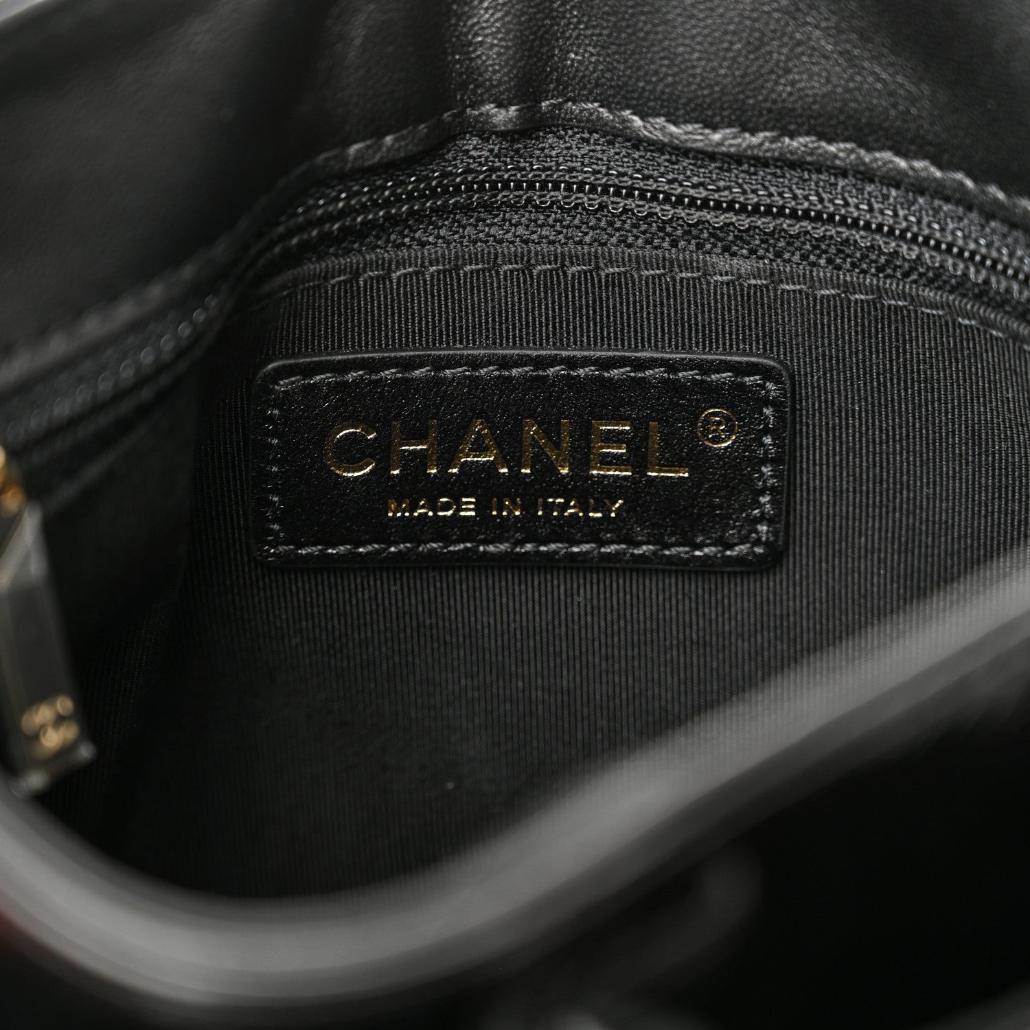 Chanel Glazed Calfskin Quilted Double Pocket Crossbody Flap Black 6 of 11