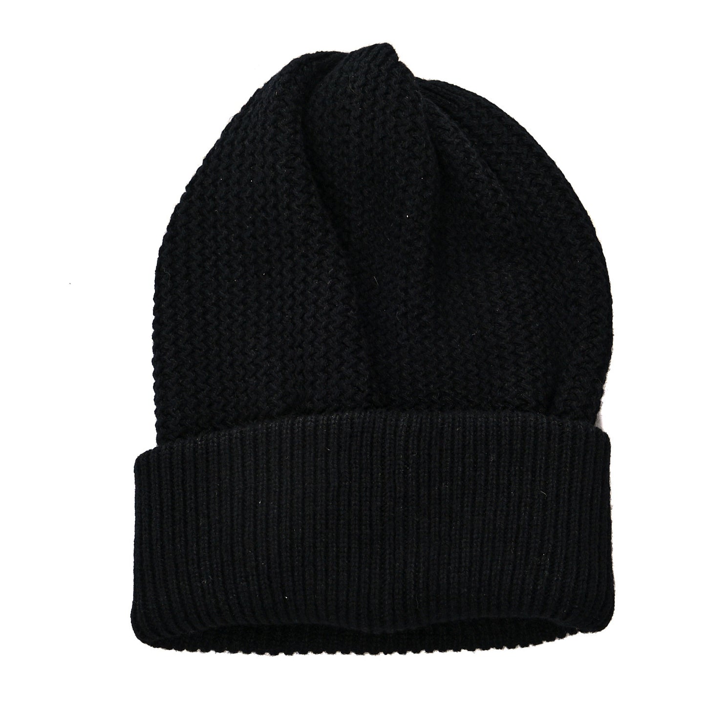 Cashmere Sequin Logo Beanie Hat Black Gold