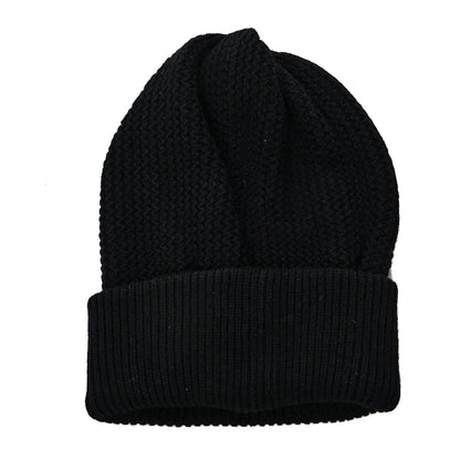 Chanel Cashmere Sequin Logo Beanie Hat Black Gold 2 of 4