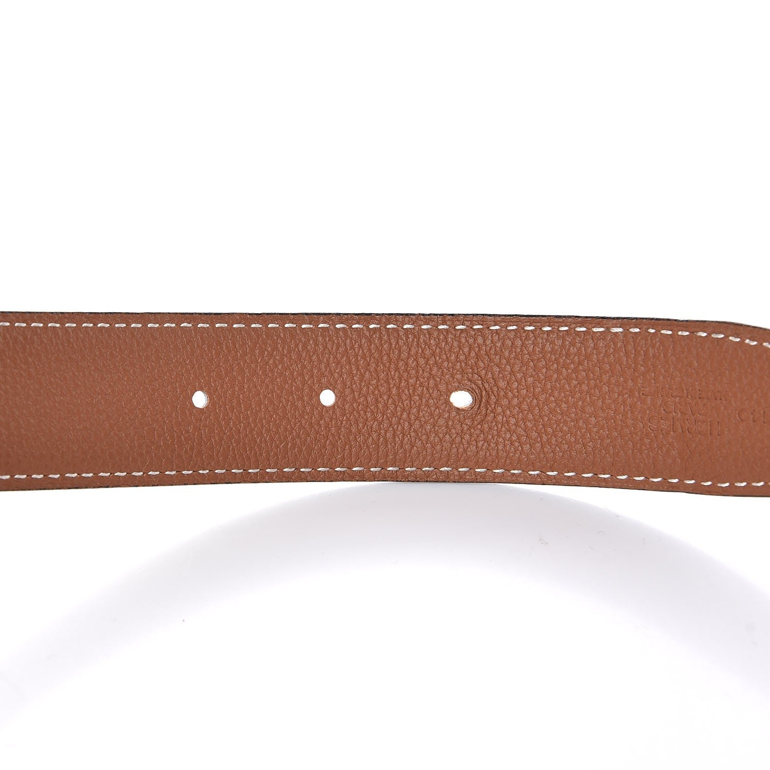 Hermes Box Togo 32mm Belt Strap 90 Black Gold 8 of 9
