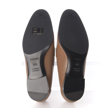 Hermes Goatskin Womens Paris Loafers 36.5 Etoupe 6 of 12