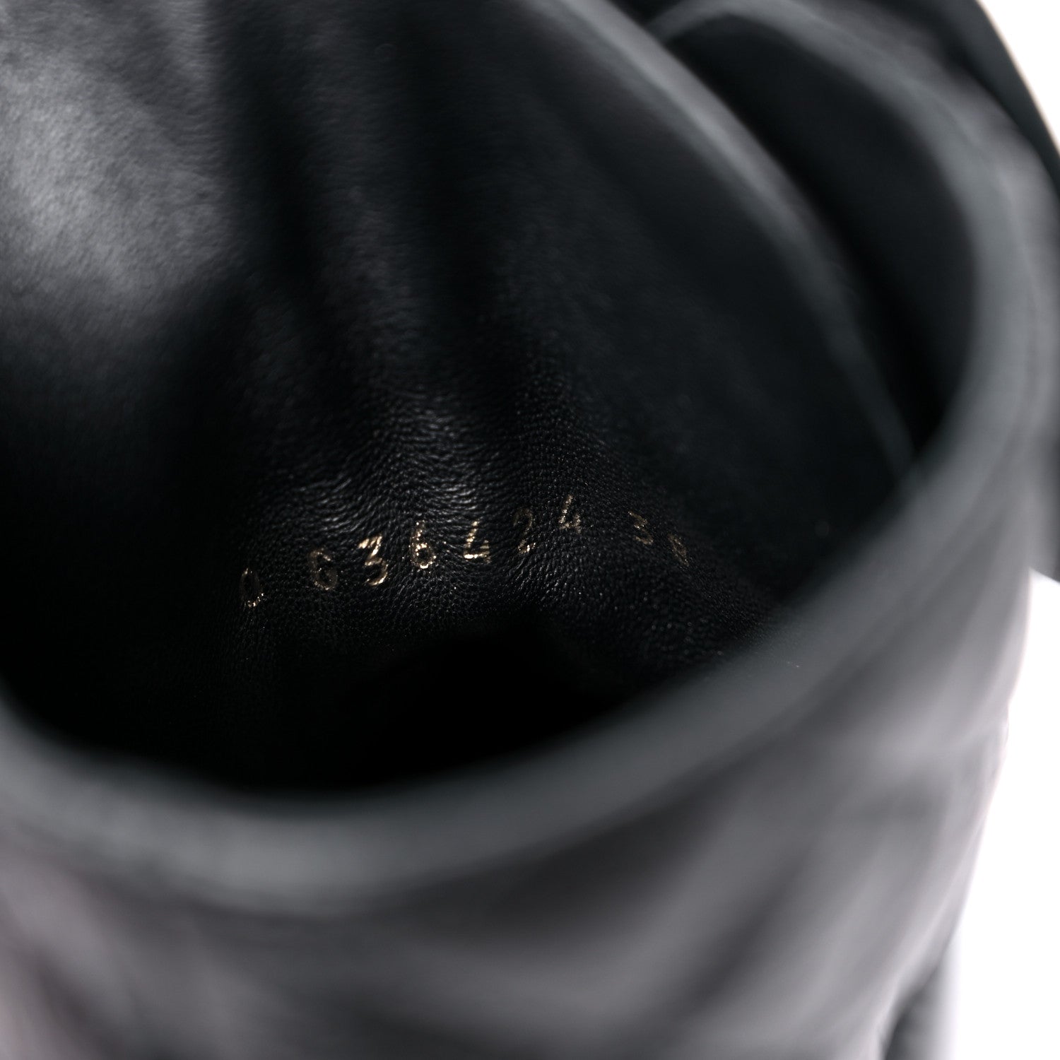 Chanel Shiny Lambskin Quilted Lace Up Combat Boots 38 Black 7 of 8
