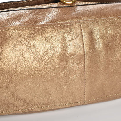 Chloe Metallic Calfskin Medium Marcie Satchel Gold 20 of 20