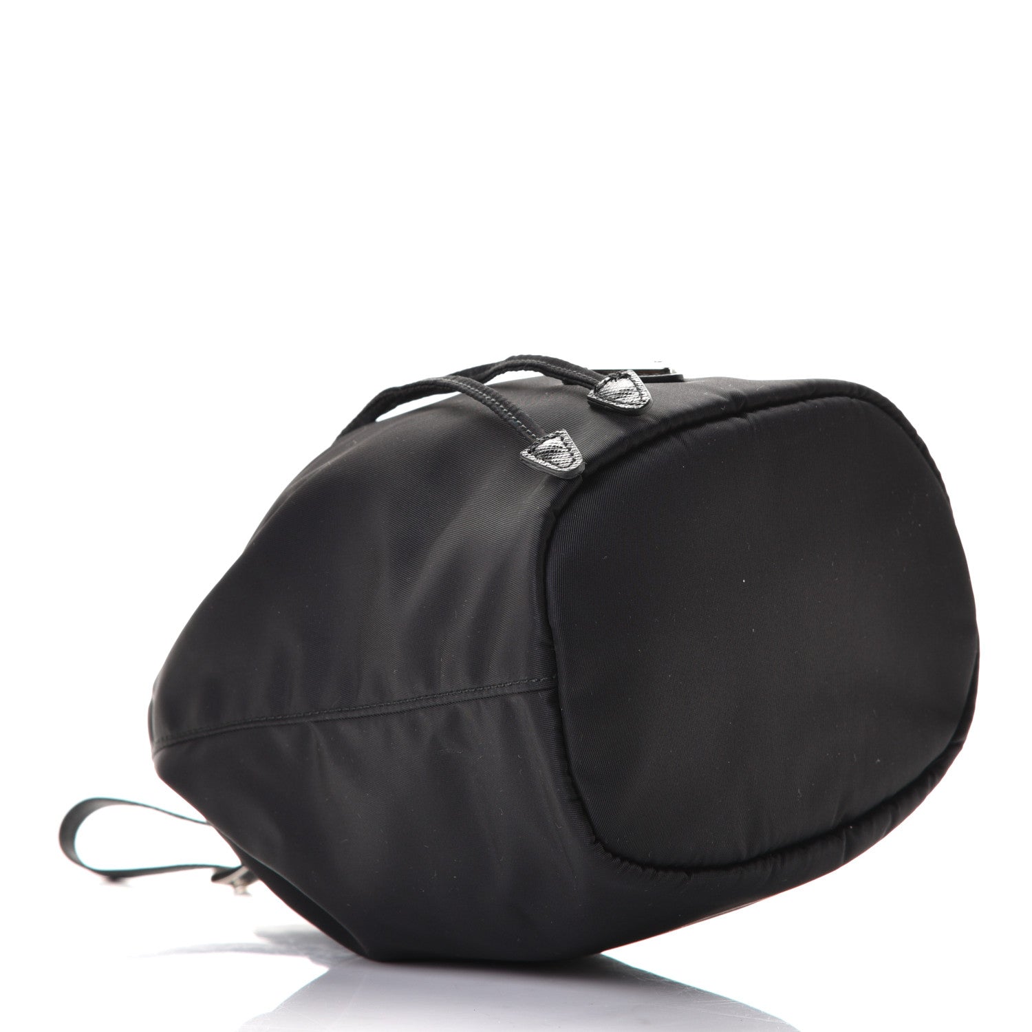 Prada Saffiano Tessuto Nylon Vela Bucket Wristlet Black 3 of 5