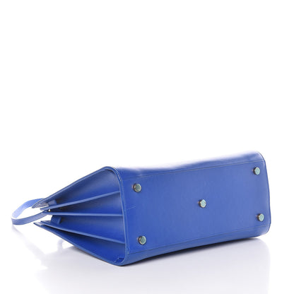 Saint Laurent Calfskin Small Sac De Jour Blue Majorelle 14 of 19