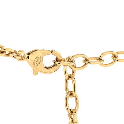 Chanel Crystal CC Heart Link Choker Necklace Gold 4 of 5