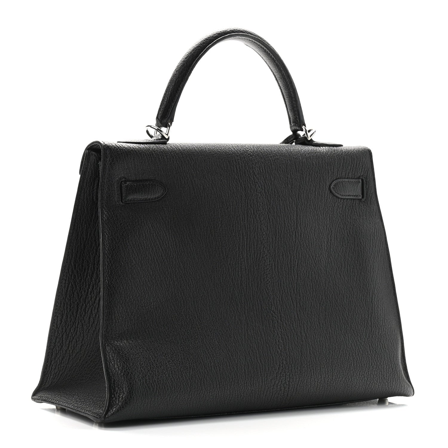 Hermes Chevre De Coromandel Kelly Sellier 32 Black 3 of 9