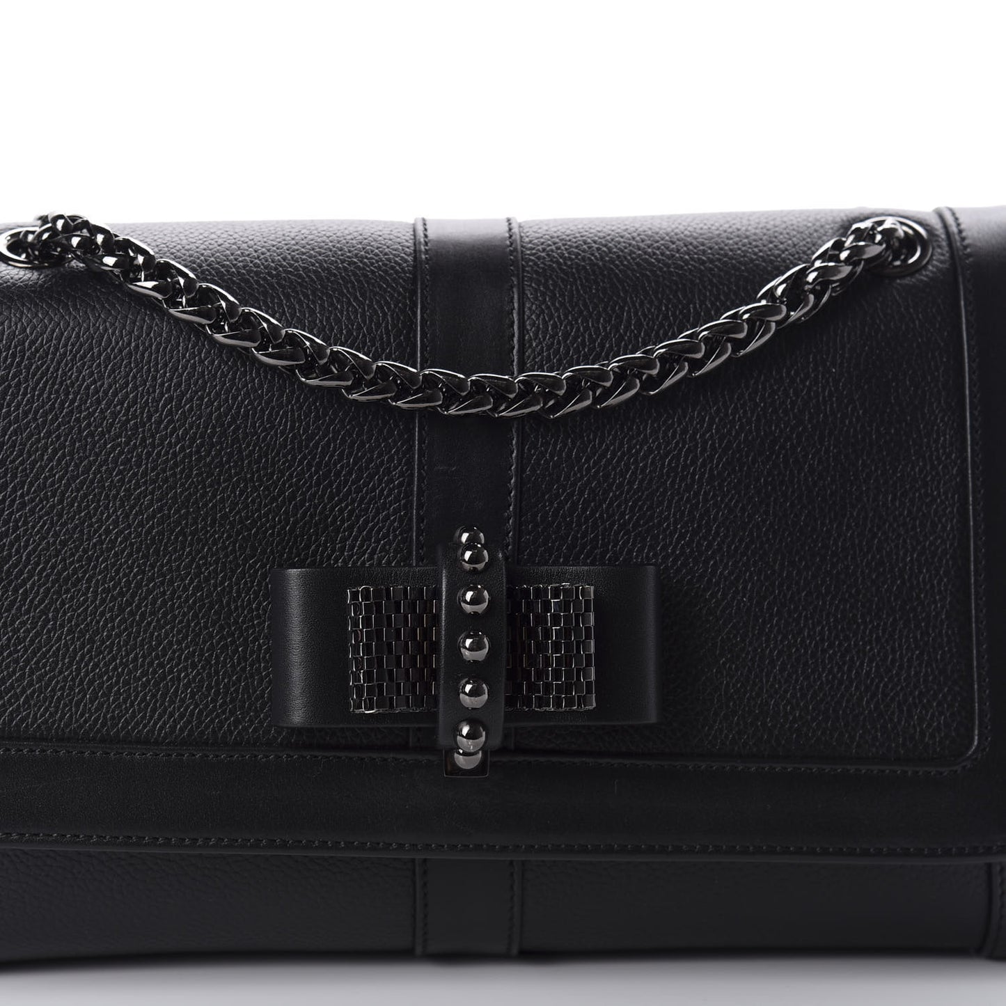 Calfskin Small Sweet Charity Shoulder Bag Black