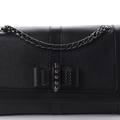 Christian Louboutin Calfskin Small Sweet Charity Shoulder Bag Black 10 of 10