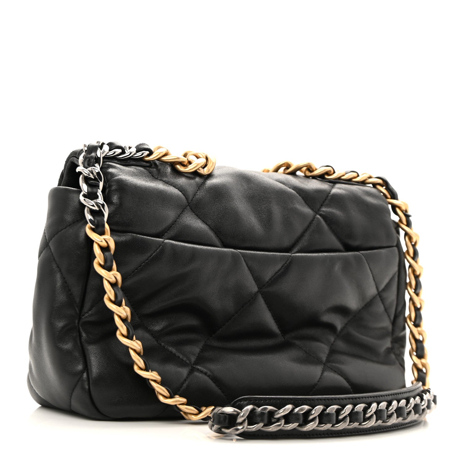 Chanel Lambskin Quilted Medium Chanel 19 Flap Black 4 of 13