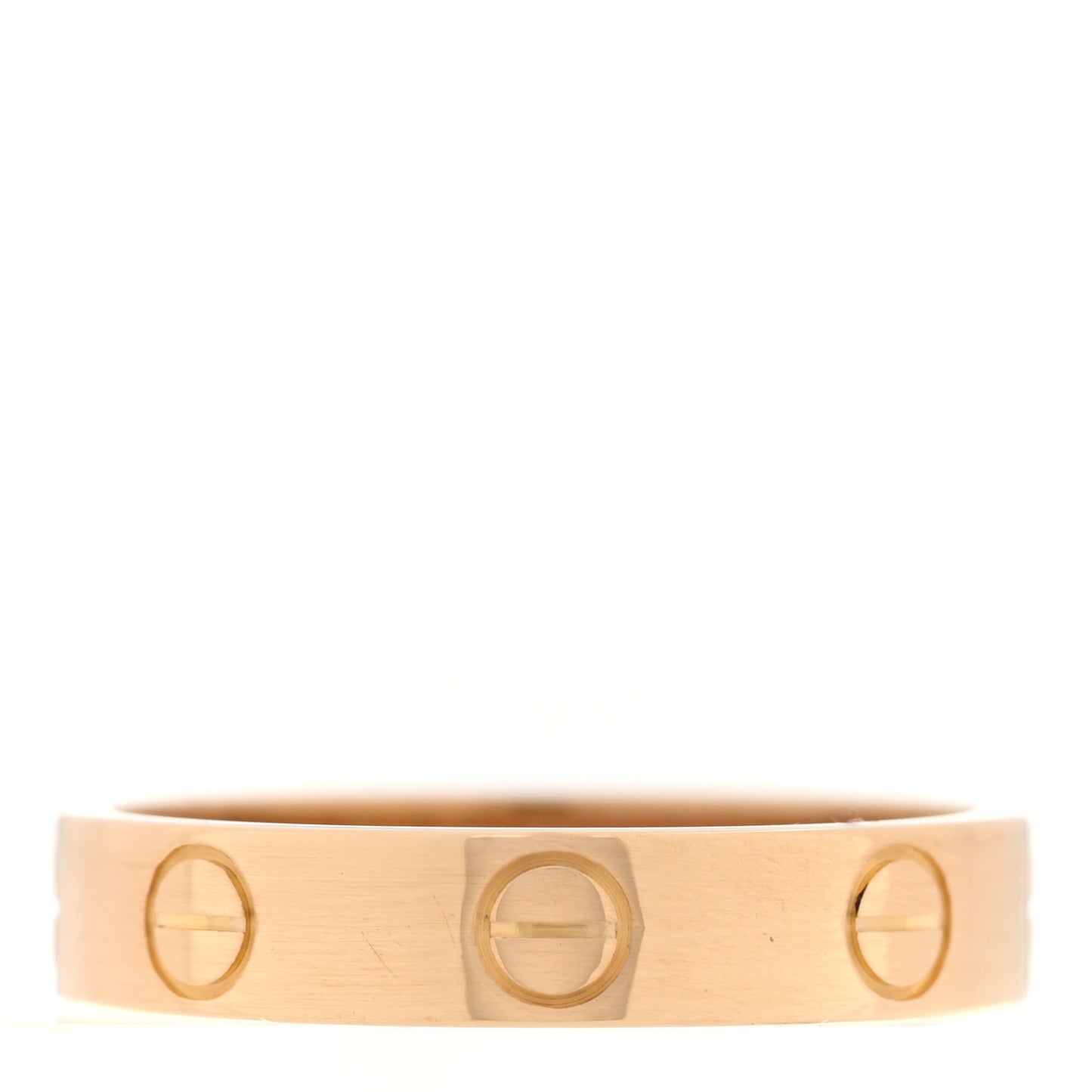 18K Yellow Gold 3.5mm LOVE Wedding Band Ring 50 5.25