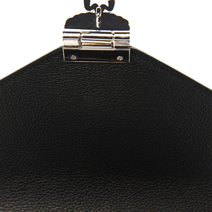 MCM Grained Calfskin Small Patricia Shoulder Bag Black 7 of 11