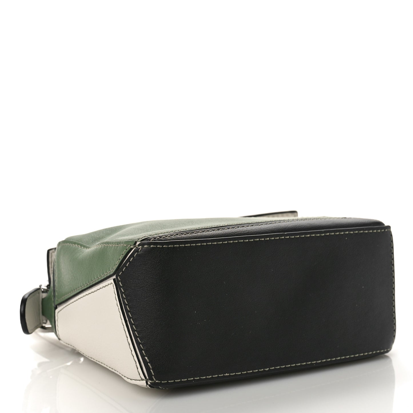 Calfskin Mini Puzzle Bag Soft White Rosemary