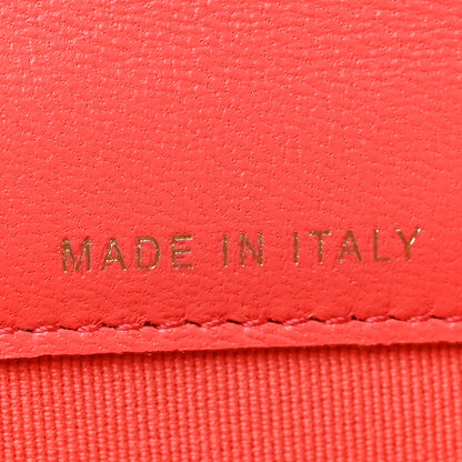 Chanel Lambskin Quilted Flap Card Holder Wallet Coral 6 of 9