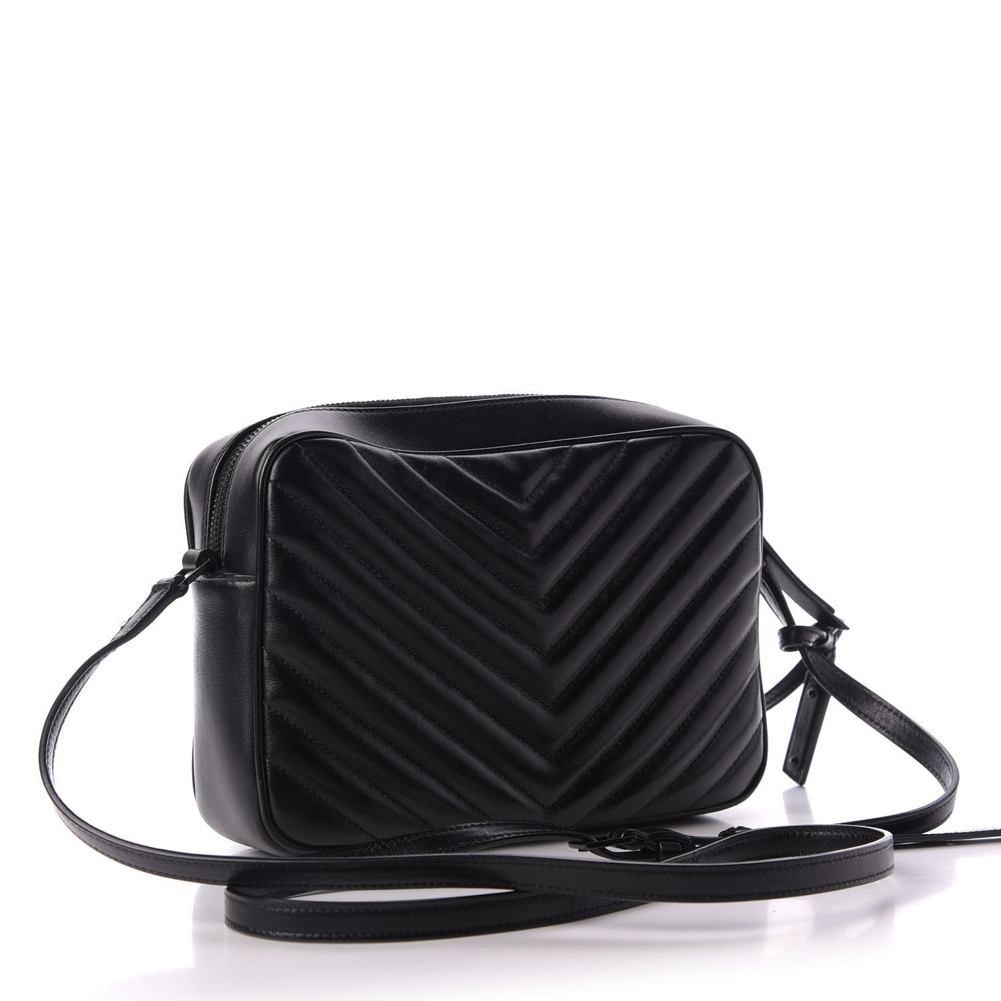 Calfskin Matelasse Monogram Lou Camera Bag Black