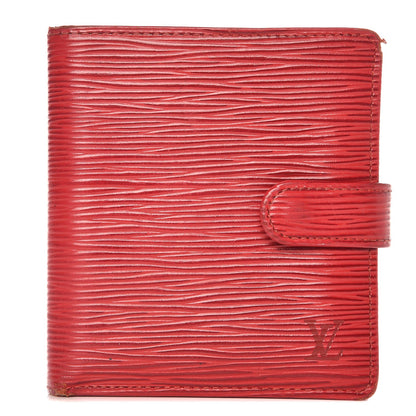 Louis Vuitton Epi Porte Billets Compact Wallet Red 1 of 16