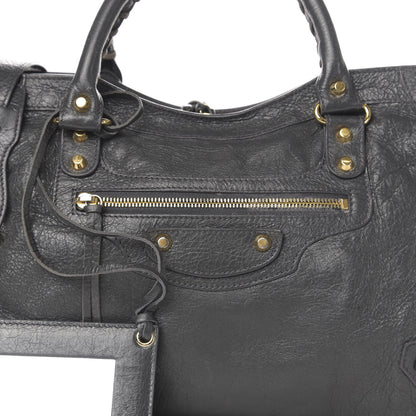 Balenciaga Agneau Classic Gold Hardware City Gris Fossile Anthracite 12 of 12