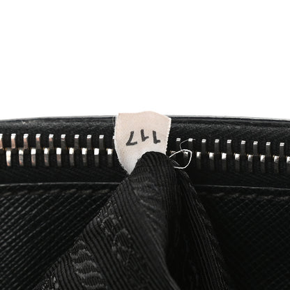 Prada Saffiano Small Galleria Double Zip Tote Black 6 of 9
