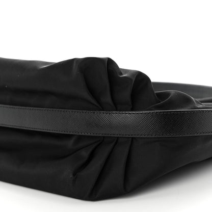 Prada Tessuto Nylon Saffiano Sacca Shoulder Bag Black 9 of 9