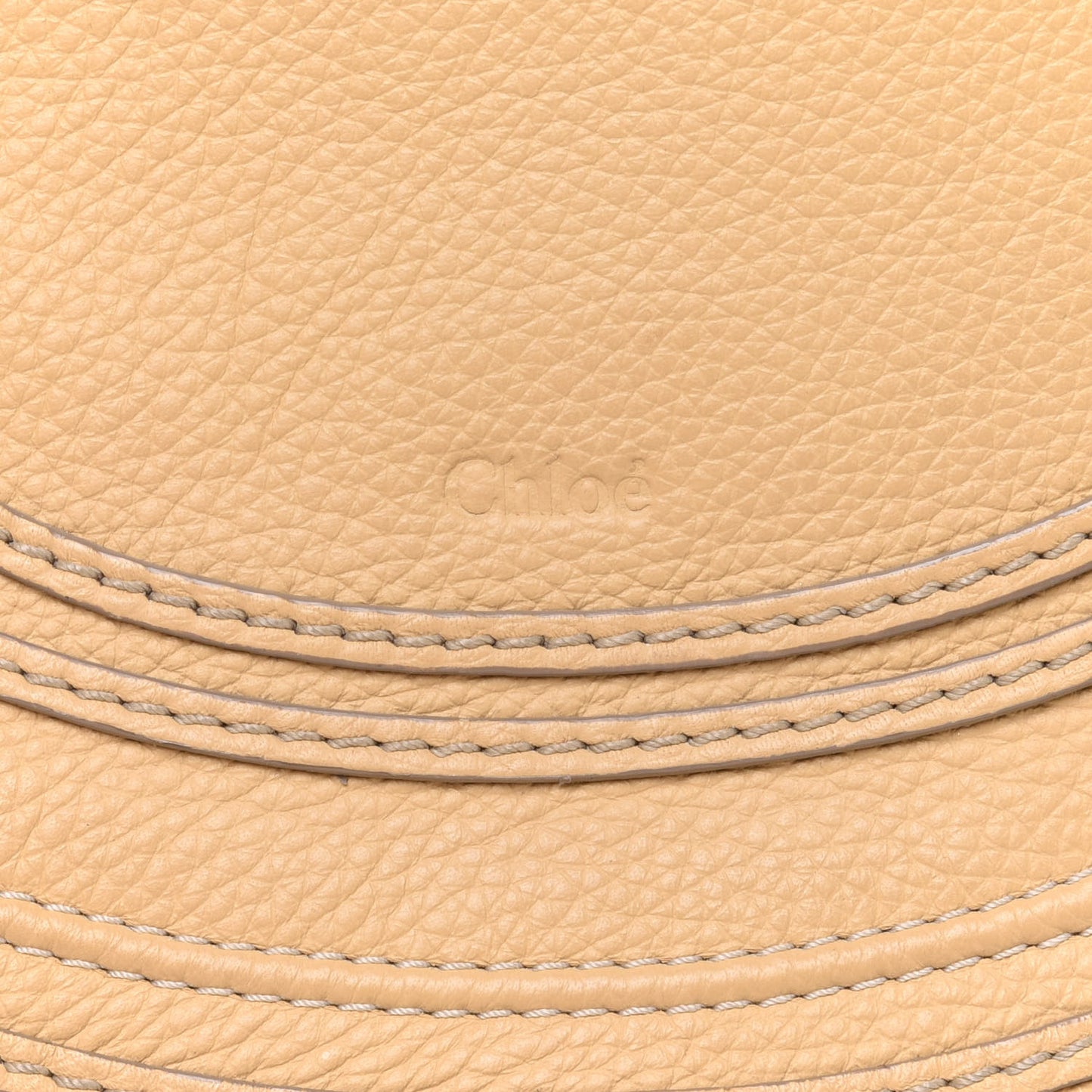 Grained Calfskin Medium Marcie Saddle Bag Sunlight