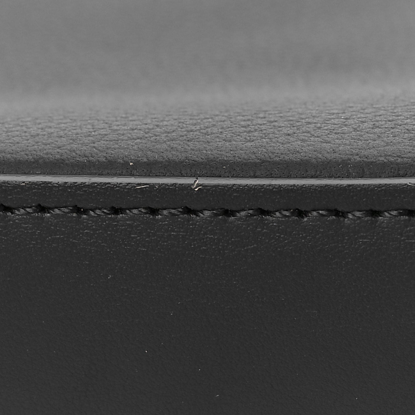 Grained Calfskin Aerogram Takeoff Pouch Black