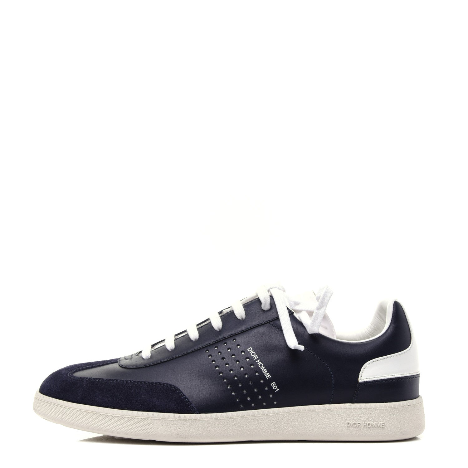 Christian Dior Homme Smooth Calfskin Suede Mens B01 Sneakers 39 Blue White 1 of 11