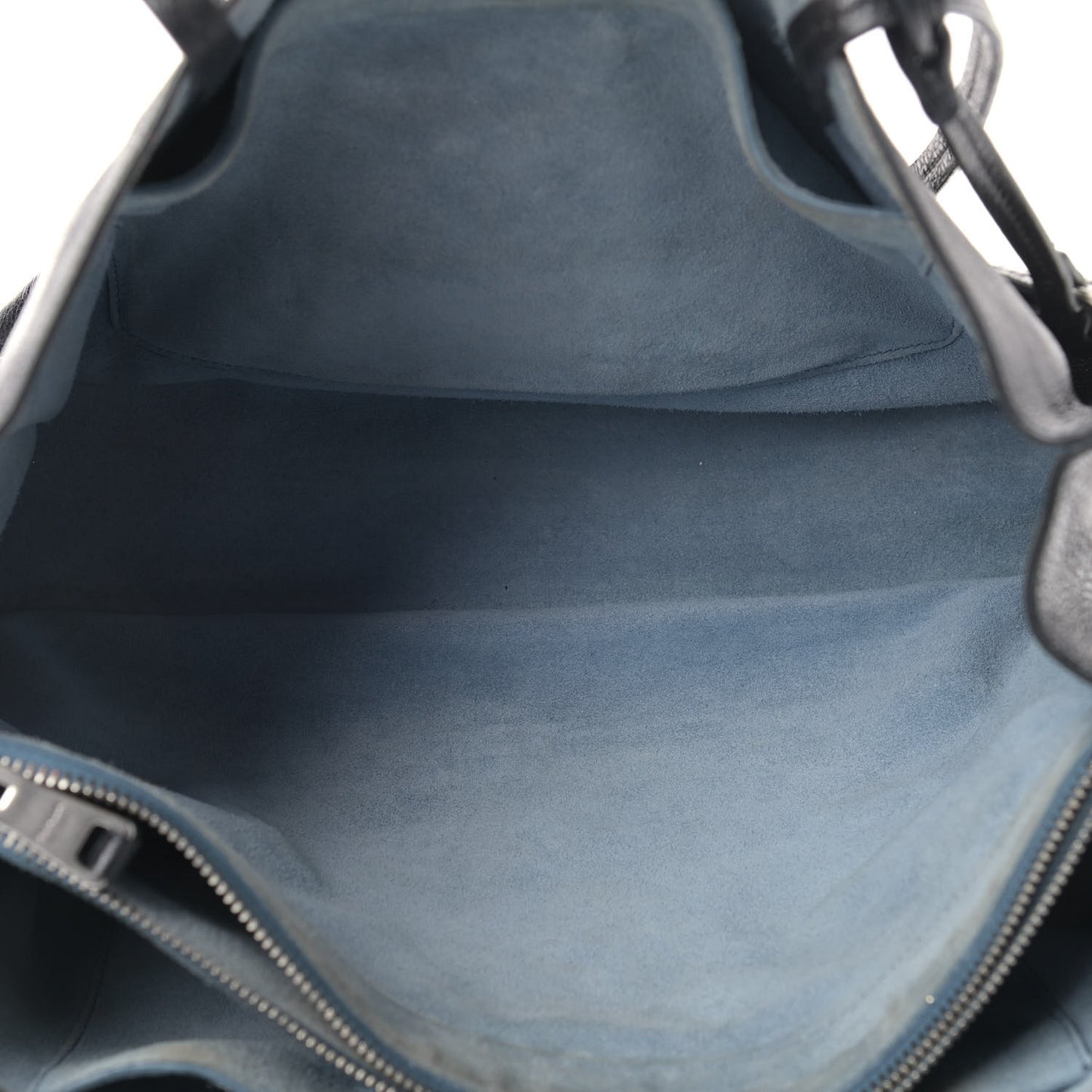 Glace Calfskin Etiquette Shopping Bag Black Astrale