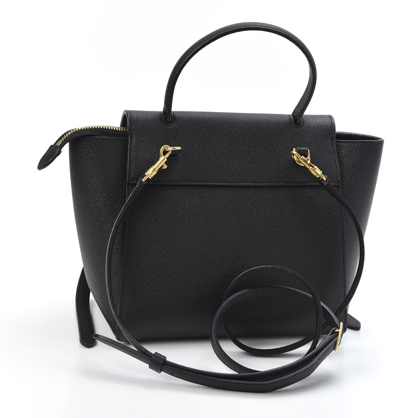 Grained Calfskin Nano Belt Bag Black