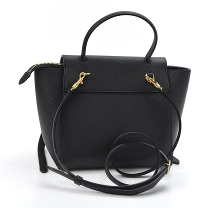 Celine Grained Calfskin Nano Belt Bag Black 2 of 10