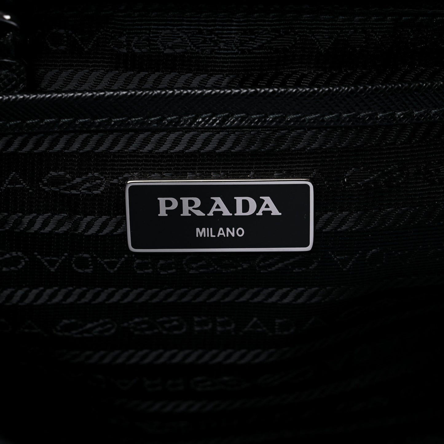 Re-Nylon Saffiano Medium Backpack Black