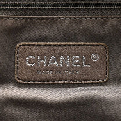 Chanel Lambskin Quilted Hidden Chain Tote Navy 6 of 13