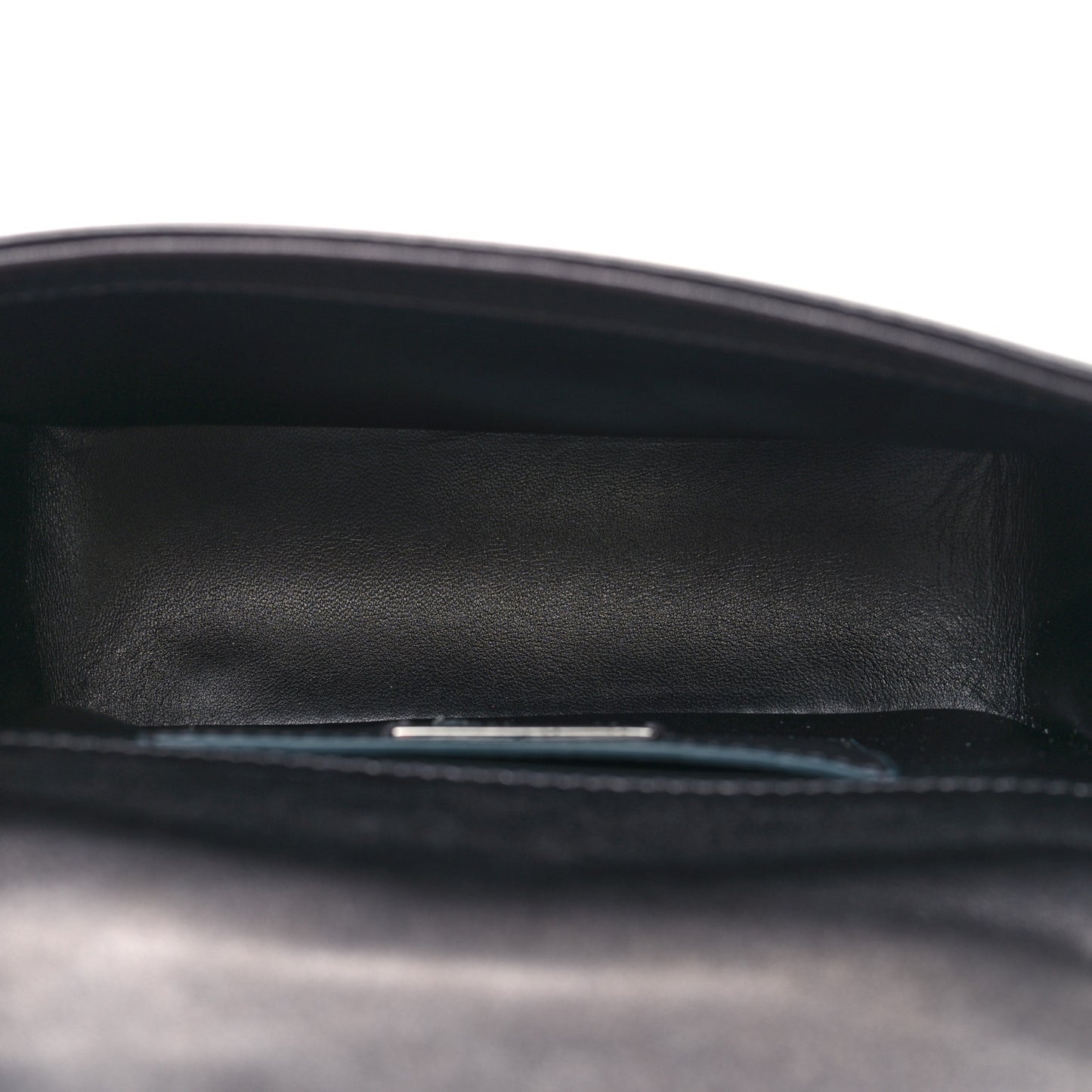 Metallic Calfskin Matelasse Mini Serpenti Cabochon Crossbody Bag Gray