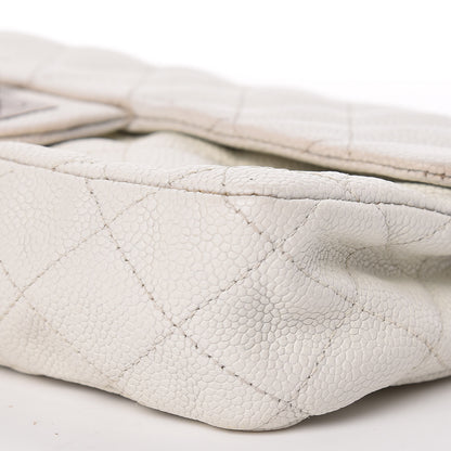 Chanel Caviar Quilted 2.55 Reissue East West Flap White 11 of 12