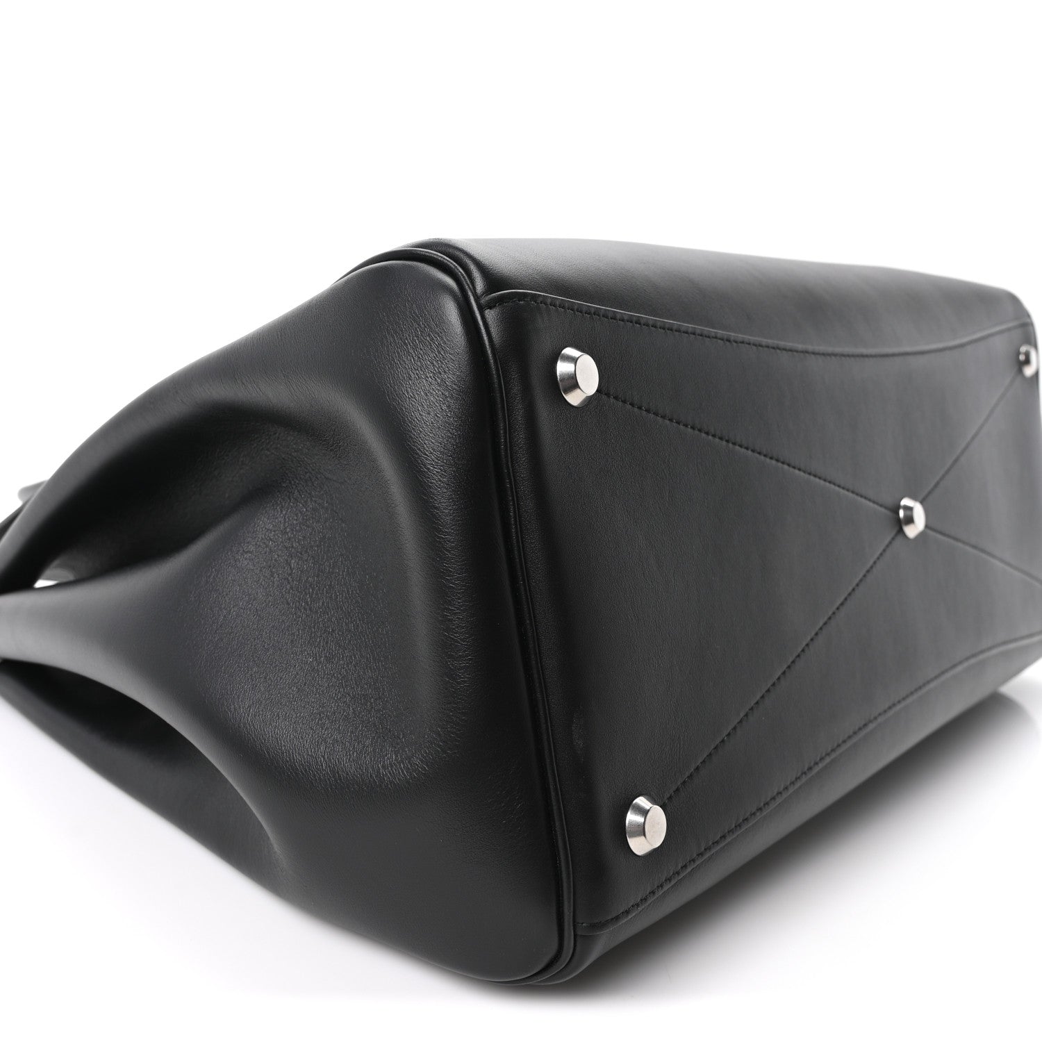 Balenciaga Smooth Calfskin Large Bel Air Carry All Bag Black 8 of 9