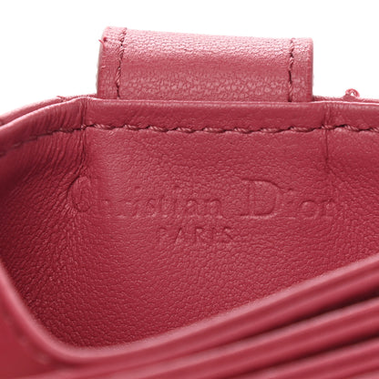Christian Dior Lambskin Cannage Lady Dior 5-Gusset Card Holder 6 of 8
