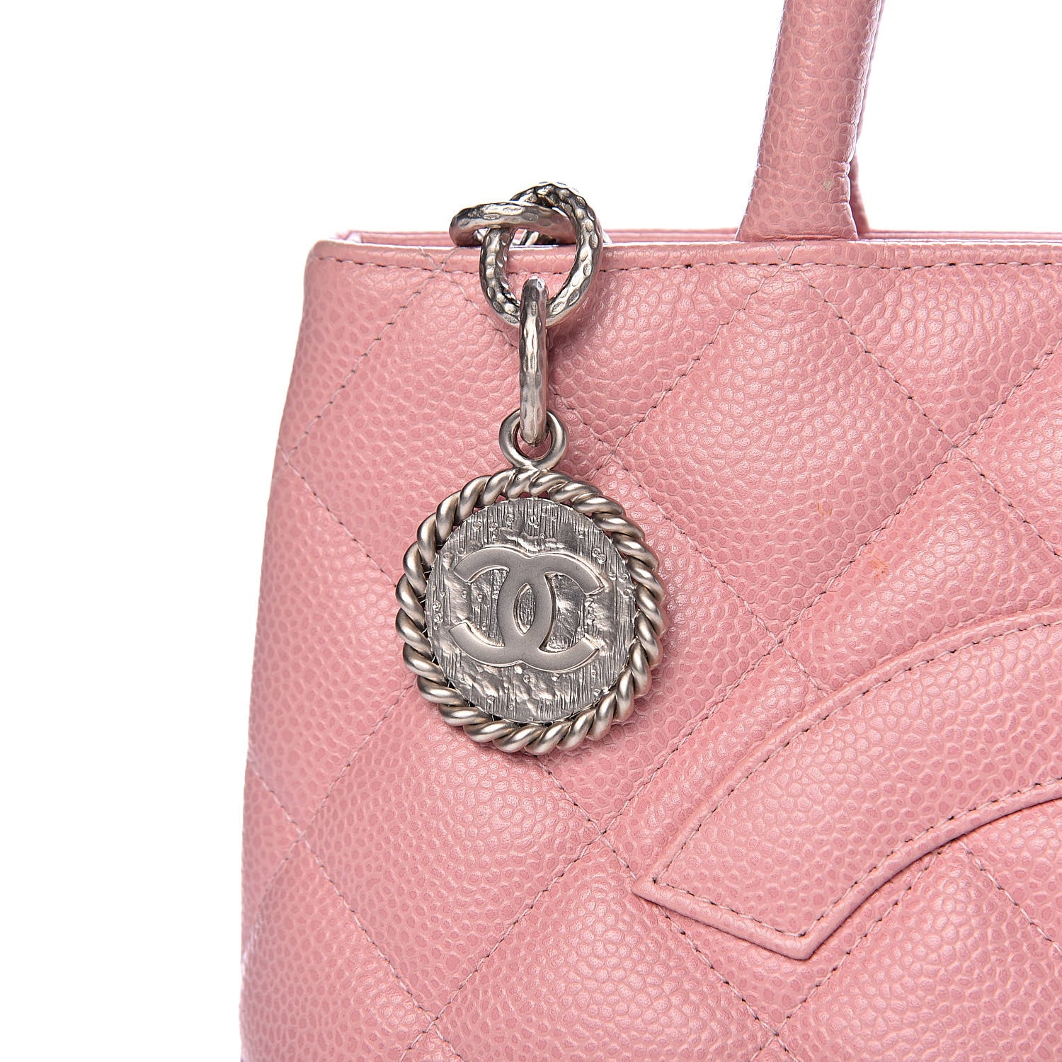 Chanel Caviar Quilted Medallion Tote Light Pink 8 of 16