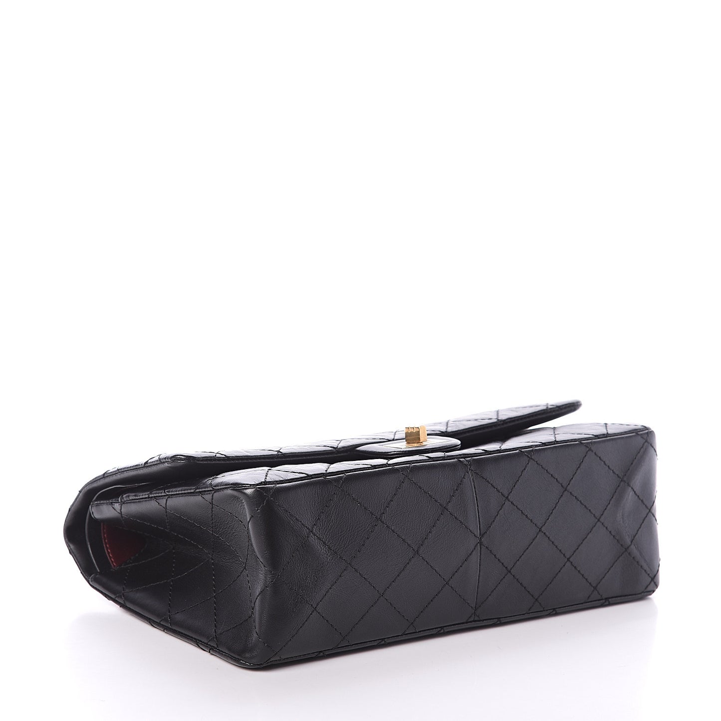 Aged Calfskin Quilted 2.55 Reissue 226 Flap Black