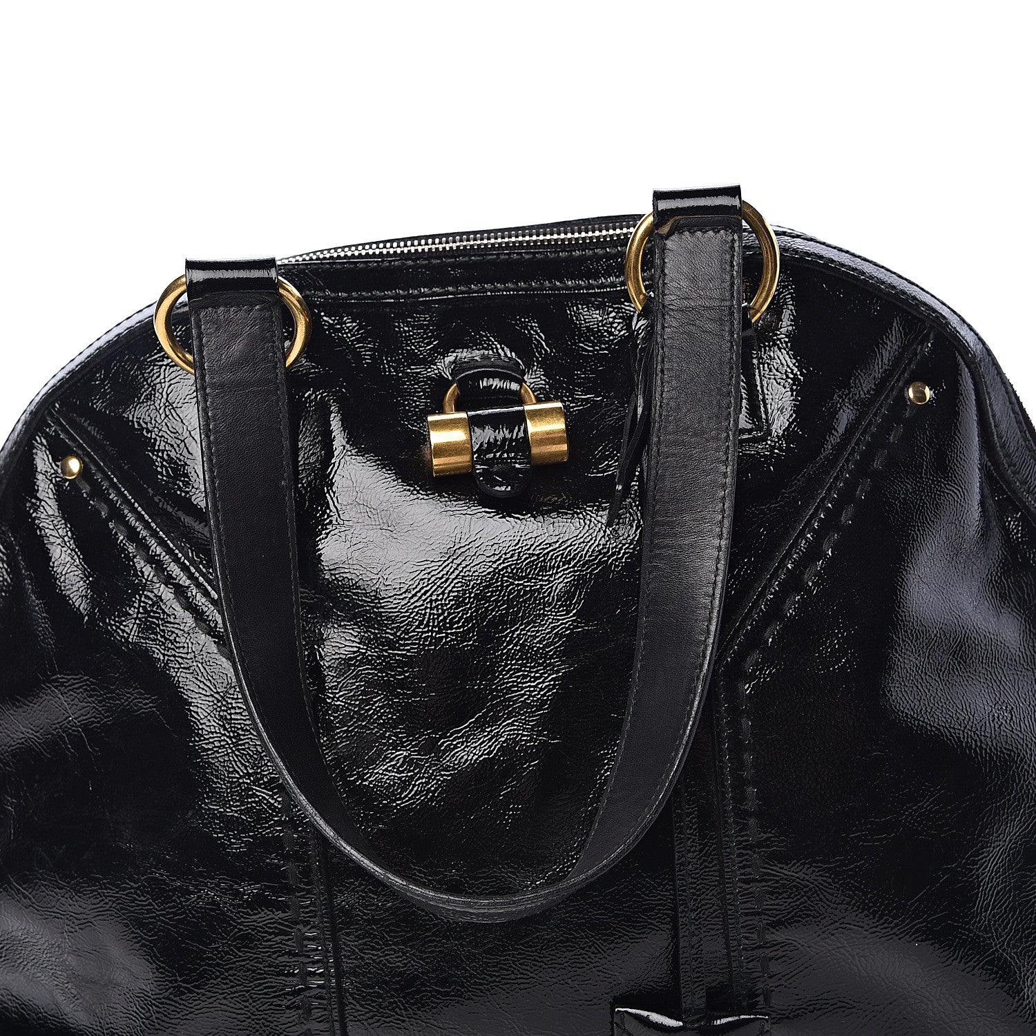 Saint Laurent Patent Large Muse Black 16 of 20