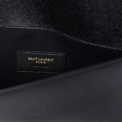 Saint Laurent Grain De Poudre Uptown Pouch Black 8 of 11