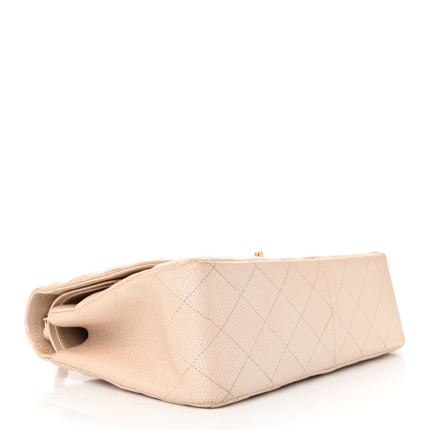 Chanel Iridescent Caviar Quilted Jumbo Double Flap Beige 4 of 21
