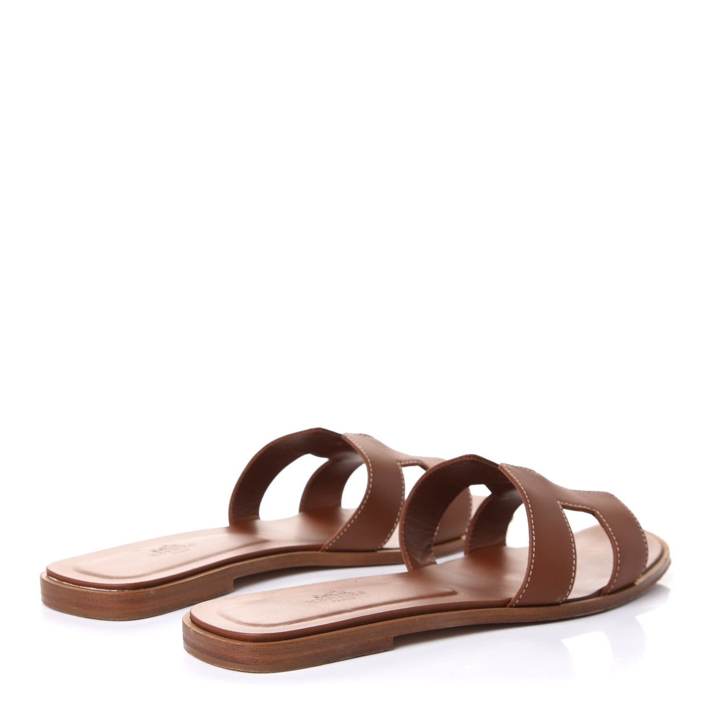 Box Calfskin Oran Sandals 40 Gold