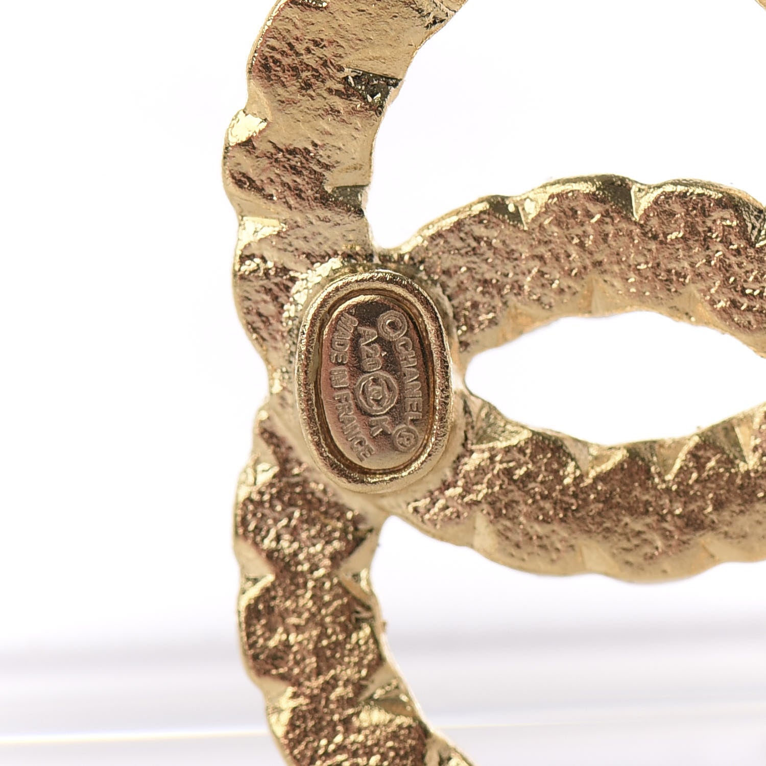 Chanel Crystal Over The Rainbow CC Drop Earrings Gold Multicolor 3 of 5