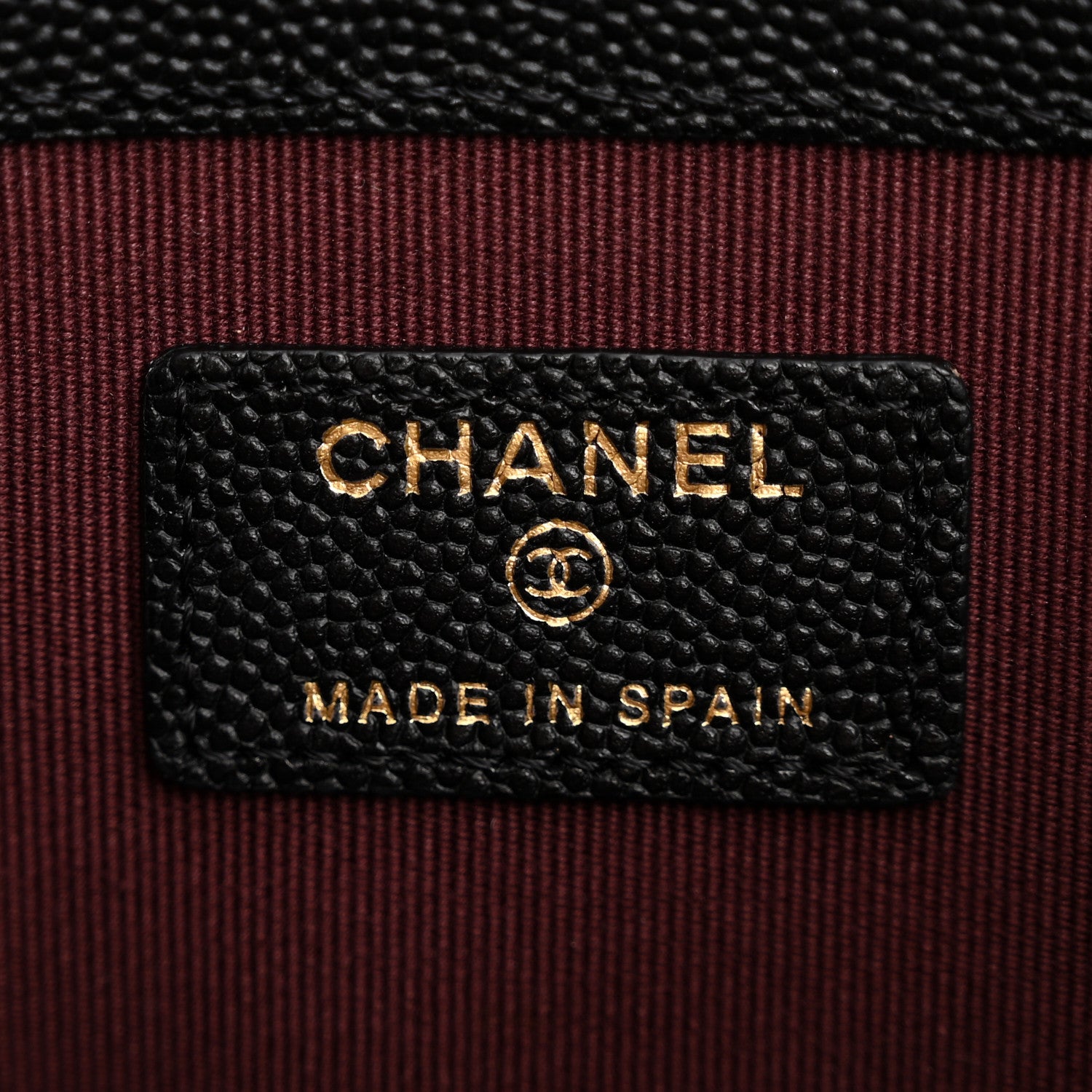 Chanel Caviar Quilted Medium Cosmetic Case Black 6 of 9