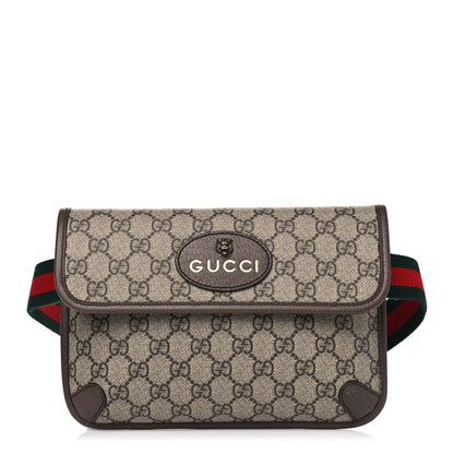Gucci GG Supreme Monogram Neo Vintage Web Belt Bag Brown 1 of 11